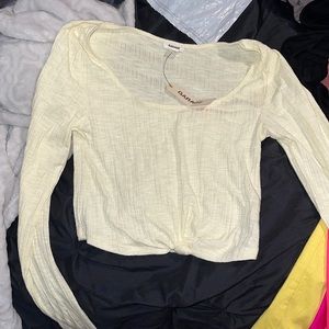 Long sleeve yellow shirt
